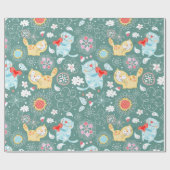 Katzen Geschenkpapier (Flach)