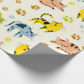 Katzen Geschenkpapier (Ecke)