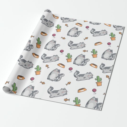 Katzen Geschenkpapier (Ungerollt)
