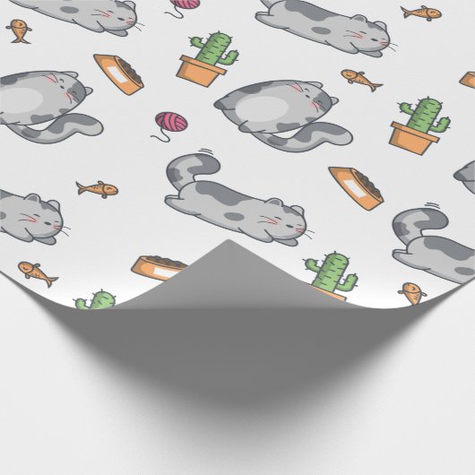 Katzen Geschenkpapier (Ecke)
