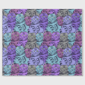 Katzen Geschenkpapier (Flach)