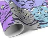Katzen Geschenkpapier (Rolleneckpunkt)