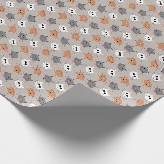 Katzen Geschenkpapier (Ecke)