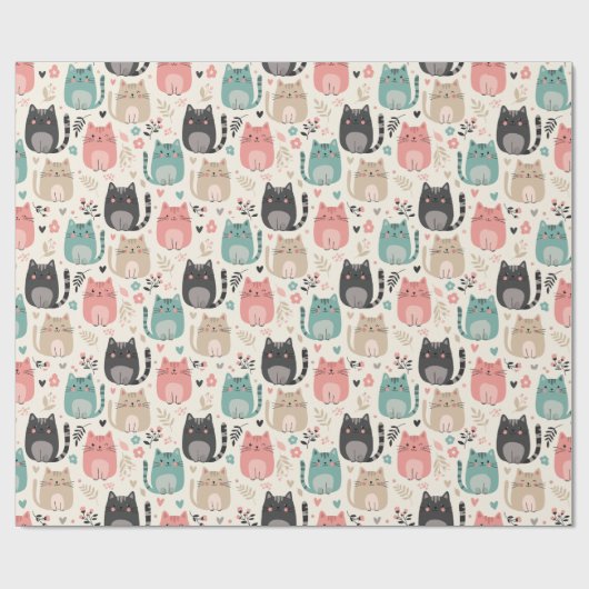 Katzen-Geschenkpapier Geschenkpapier (Flach)