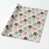 Katzen-Geschenkpapier Geschenkpapier (Ungerollt)