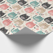 Katzen-Geschenkpapier Geschenkpapier (Ecke)