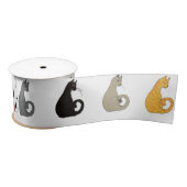 Katzen Geschenkpapier Satinband (Spule)