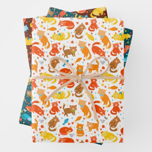 Katzen Geschenkpapier Set (Beispiel)
