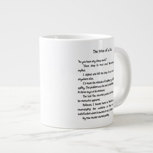 Katzen-Geschichten-Tunnel-bohrwagenTasse Jumbo-Tasse (Vorderseite Rechts)