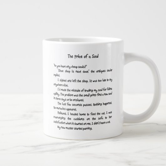 Katzen-Geschichten-Tunnel-bohrwagenTasse Jumbo-Tasse (Rechts)