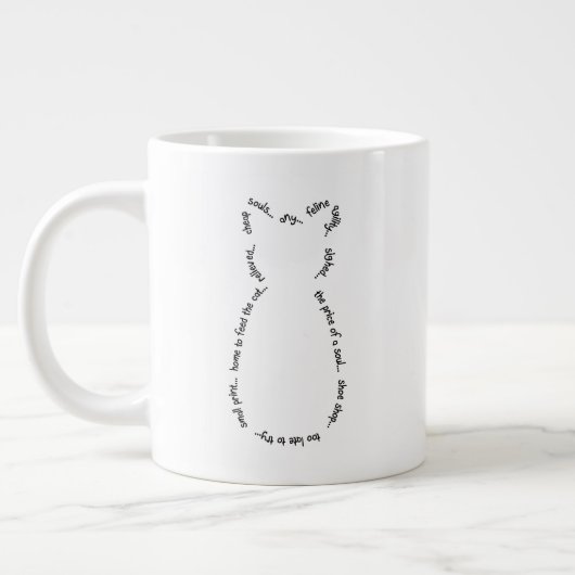 Katzen-Geschichten-Tunnel-bohrwagenTasse Jumbo-Tasse (Links)