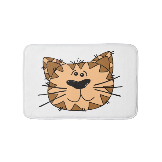 Katzen Gesicht Badematte (Vorderseite)