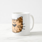Katzen Gesicht Kaffeetasse (VorderseiteRechts)