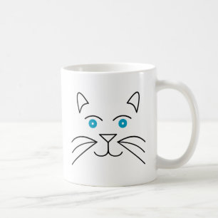 Katzen Gesicht Kaffeetasse