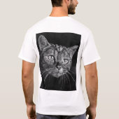 Katzen-Gesicht mein Highschool Zeichnen T-Shirt (Rückseite)