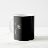 Katzen-Gesicht - Mit Schmetterling Kaffeetasse (Vorderseite Links)