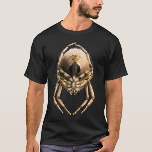 Katzen-Gesicht-Radnetzspinne T-Shirt (Vorderseite)