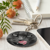 Katzen Gesicht - Schlüsselanhänger (Seite)