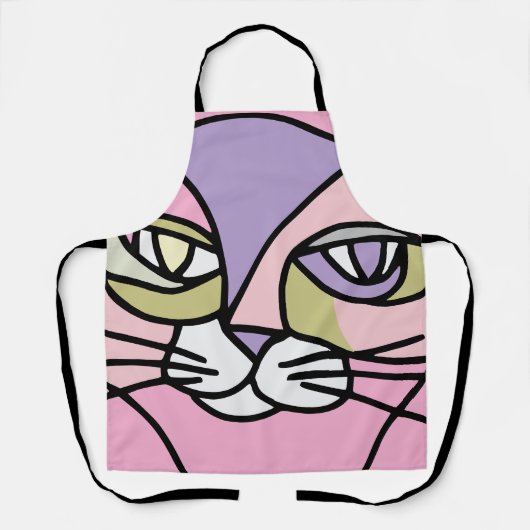 Katzen Gesicht Schürze (Vorderseite)