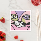 Katzen Gesicht Serviette (Beispiel)