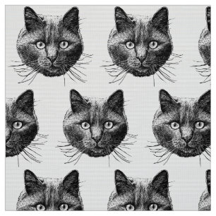 Katzen-Gesicht Stoff