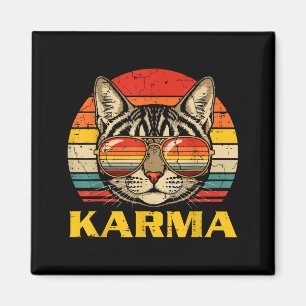 Katzen-Gesicht Sungles Karma Lustige Katzen Kitten Magnet