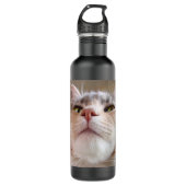 Katzen-Gesicht Trinkflasche (Vorderseite)