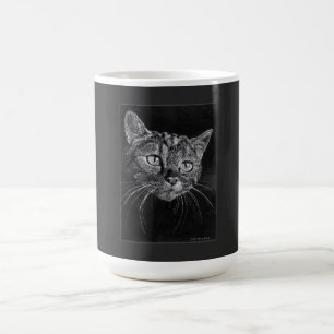 Katzen-Gesicht-Zeichnung von Mark Edward Westerfie Kaffeetasse