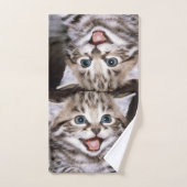 Katzen-Gesichts-Badezimmer-Tuch-Set Badhandtuch Set (Handtuch)