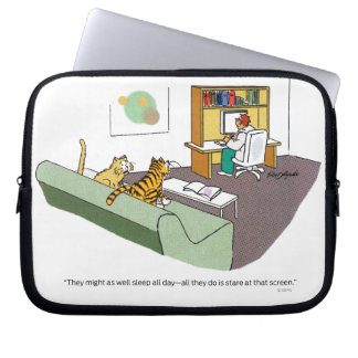 Katzen-Gespräch Laptopschutzhülle