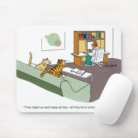 Katzen-Gespräch Mousepad (Mit Mouse)