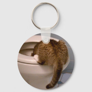 Katzen-Getränke wie ein HundeSchlüsselanhänger Schlüsselanhänger