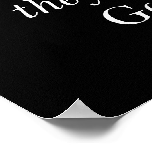 Katzen glauben, dass sie Gott sind Poster (Ecke)