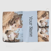 Katzen Golfhandtuch (Horizontal)