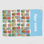 Katzen! Golfhandtuch (Horizontal)