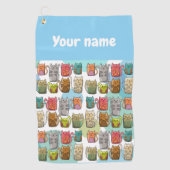 Katzen! Golfhandtuch (Vorderseite)