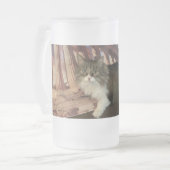 KATZEN GRIECHENLANDS MATTGLAS BIERGLAS (Vorderseite Links)