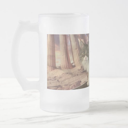 KATZEN GRIECHENLANDS MATTGLAS BIERGLAS (Links)