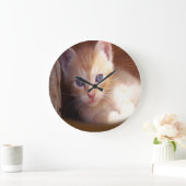 Katzen Große Wanduhr (Zuhause)