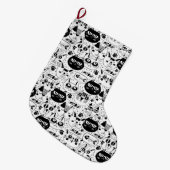 Katzen Großer Weihnachtsstrumpf (Vorderansicht (hängend))