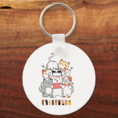 Katzen-Gruppendesign Schlüsselanhänger (Vorderseite)