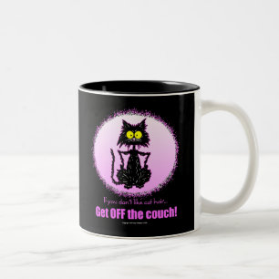 Katzen-Haar-… Geschenke für Katzen-Liebhaber Zweifarbige Tasse