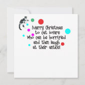 Katzen haben einfach Spaß mit Weihnachtskarte (Rückseite)