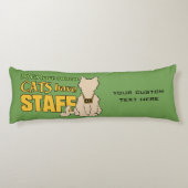 KATZEN HABEN kundenspezifisches Körperkissen des (Rückseite)