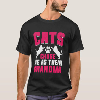 Katzen haben mich als ihre Oma ausgesucht Katzen-O T-Shirt