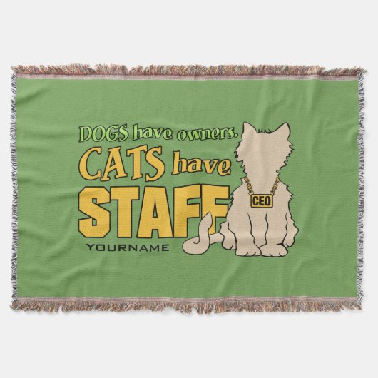 KATZEN HABEN personalisierte Werftdecken Decke (Vorderseite)