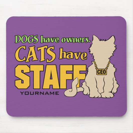 KATZEN HABEN personelles Mousepad (Vorne)