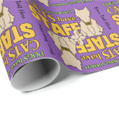 KATZEN HABEN PERSONENBEDIENSTETE GESCHENKPAPIER (Rolleneckpunkt)