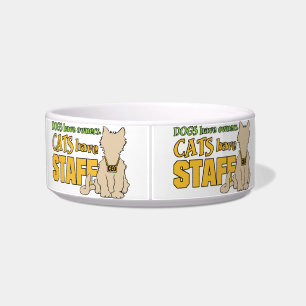 KATZEN HABEN STAFF personalisierte Pet-Schüssel Napf