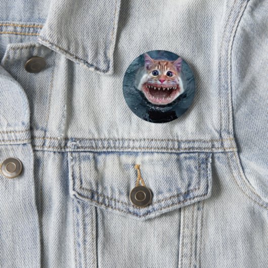 Katzen-Haifisch-Knopf Button (Beispiel)